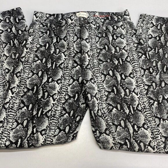 Alice + Olivia Women’s Snakeskin Skinny Jeans – Black/Multi - Picture 1 of 13